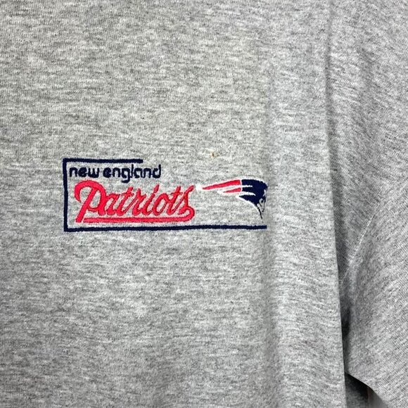Vintage New England Patriots T Shirt Mens Large Embroidered Logo NFL Football - Picture 3 of 9